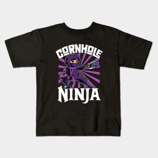 Cornhole Ninja Kids T-Shirt